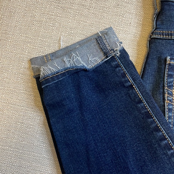 NEW Hollister High-Rise Super Skinny Crop Jeans Dark Destroy - Picture 2 of 10